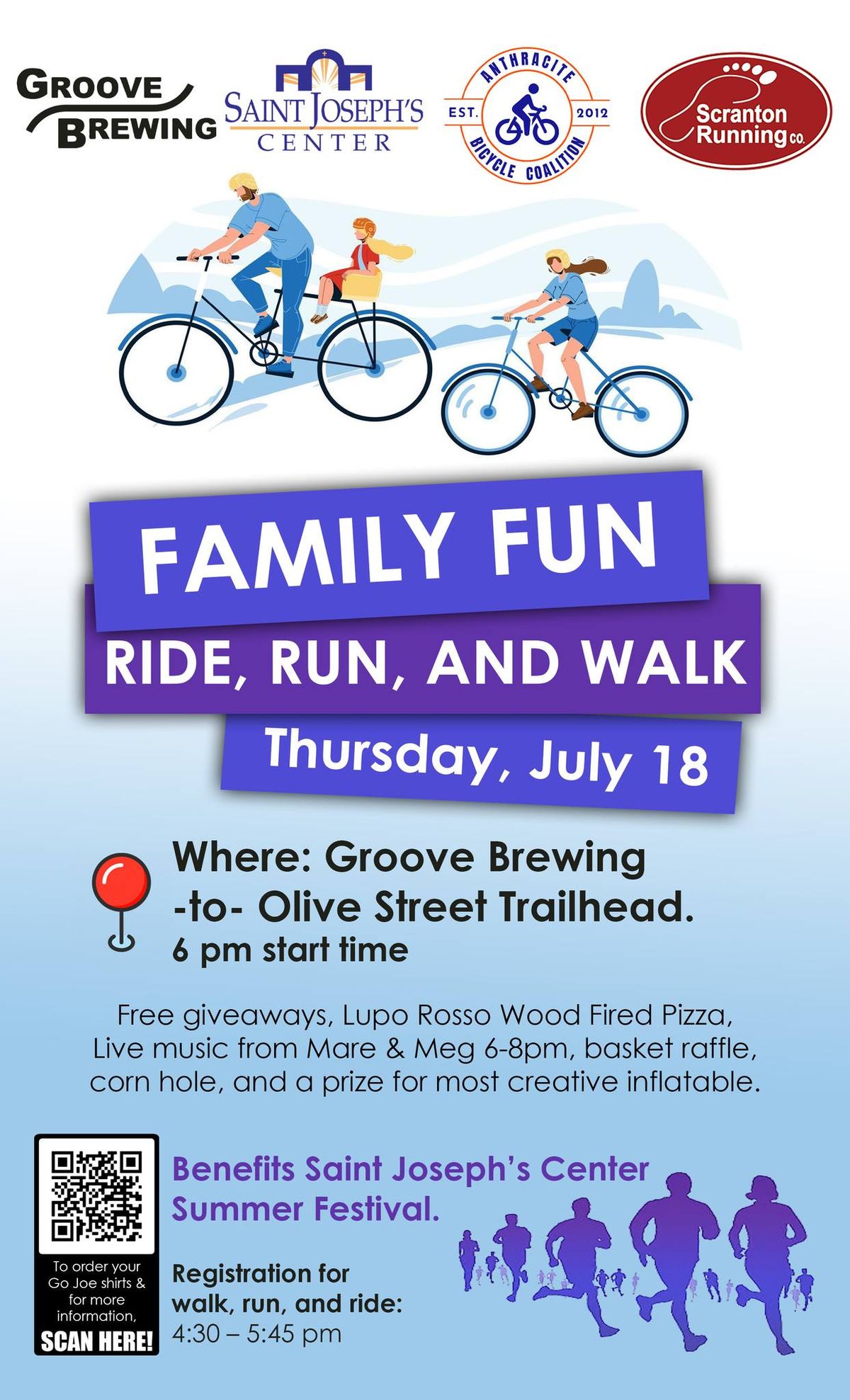 Groove Brewing Family Fun Ride, Walk, and Run
