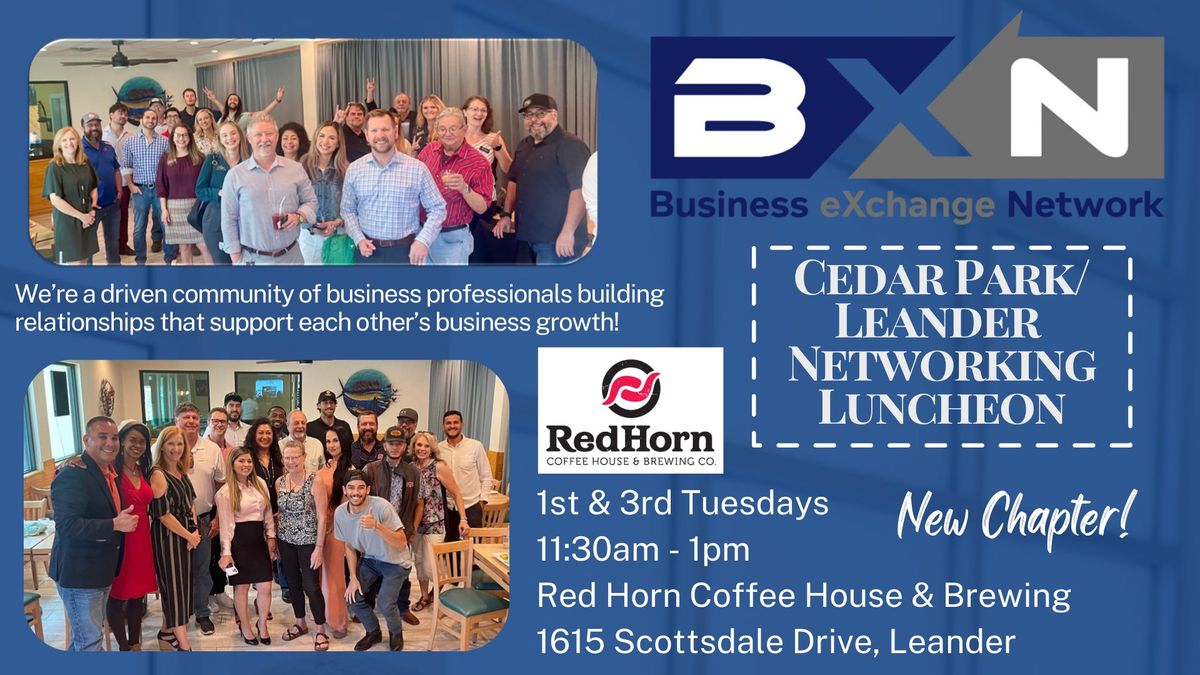 BXN Cedar Park\/Leander Networking Luncheon 