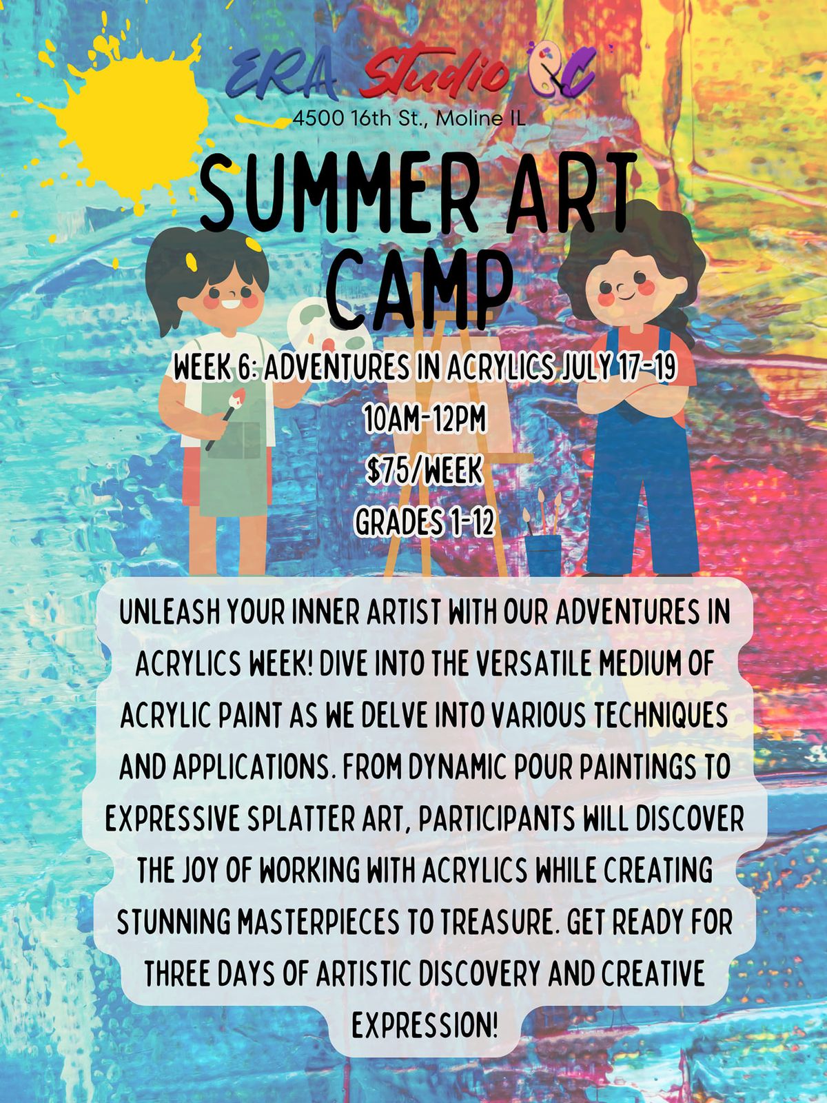 Summer ART Camp: Adventures in Acrylics