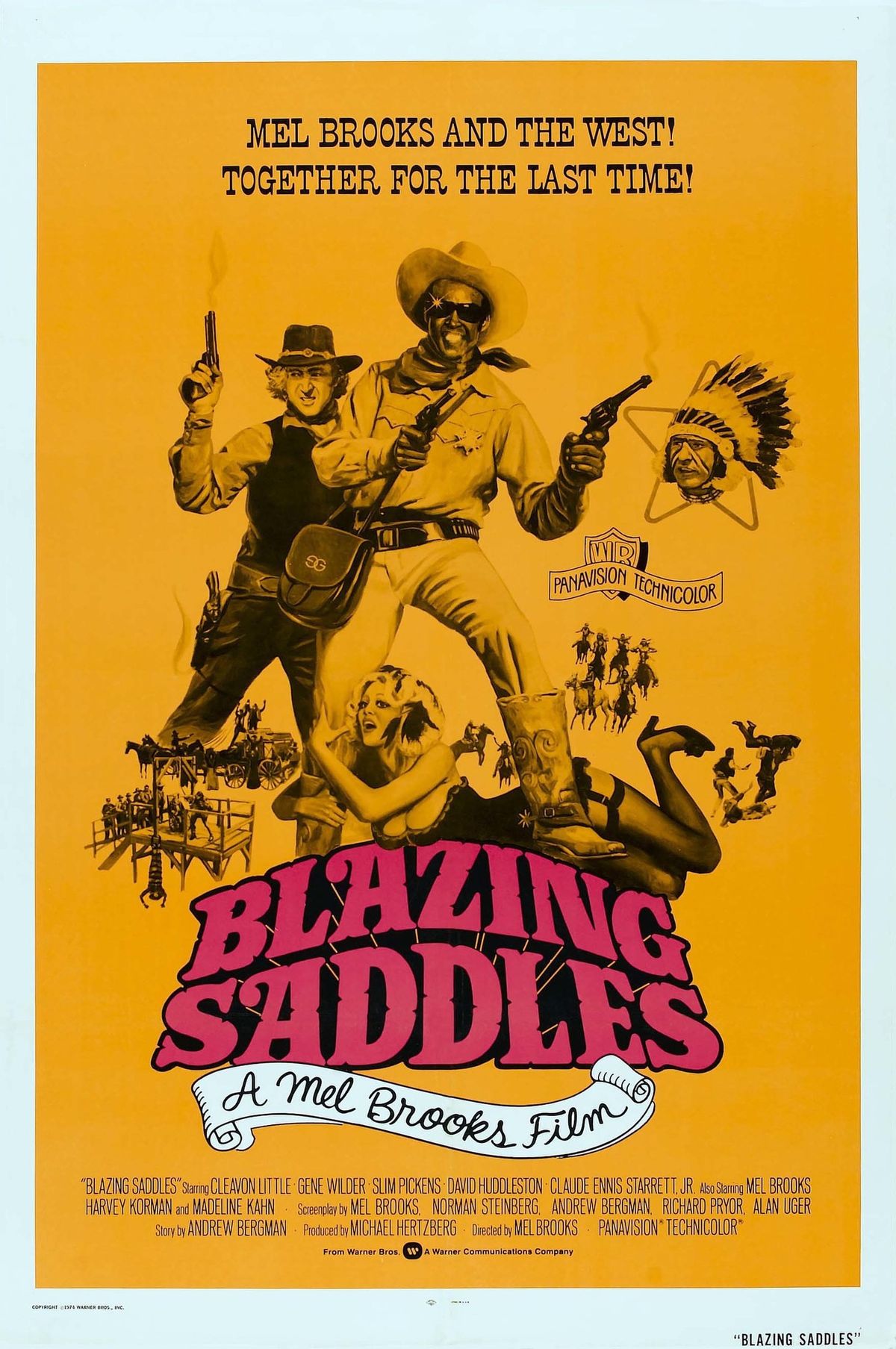 Blazing Saddles 1974 (Cert 12A) run time 1 hour 33 minutes plus interval