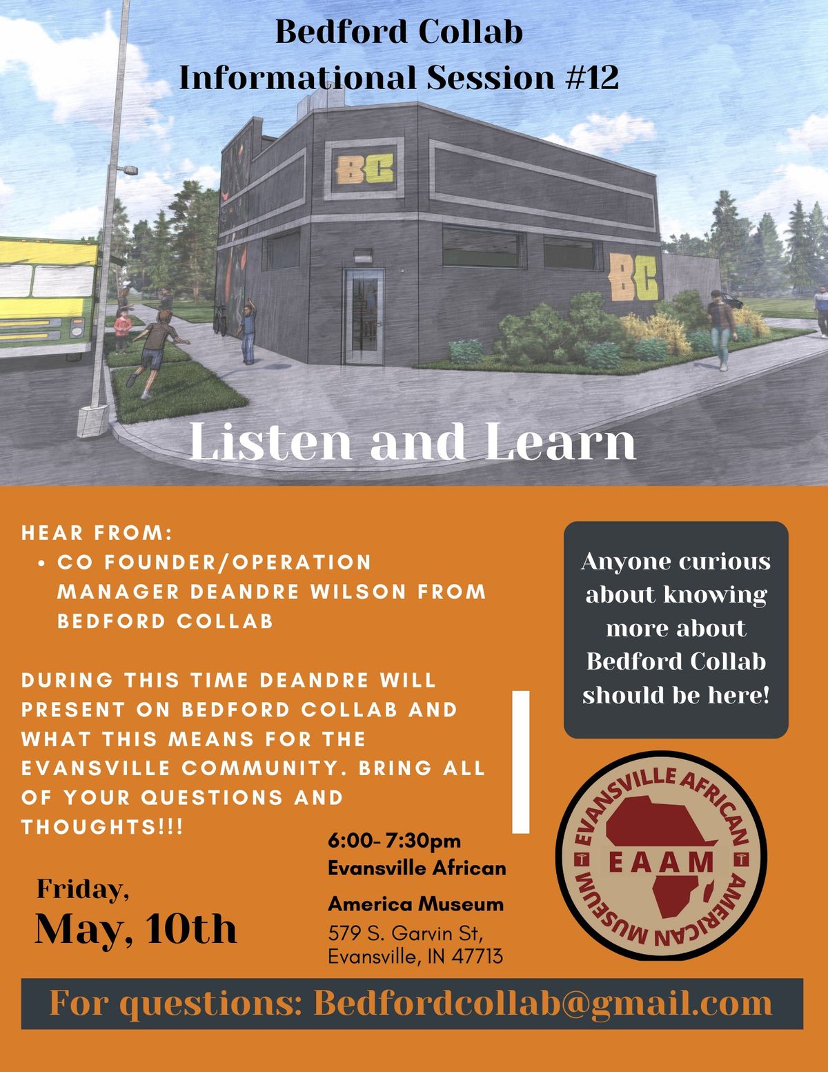 Bedford Collab at EAAM "Listen and Learn" Event
