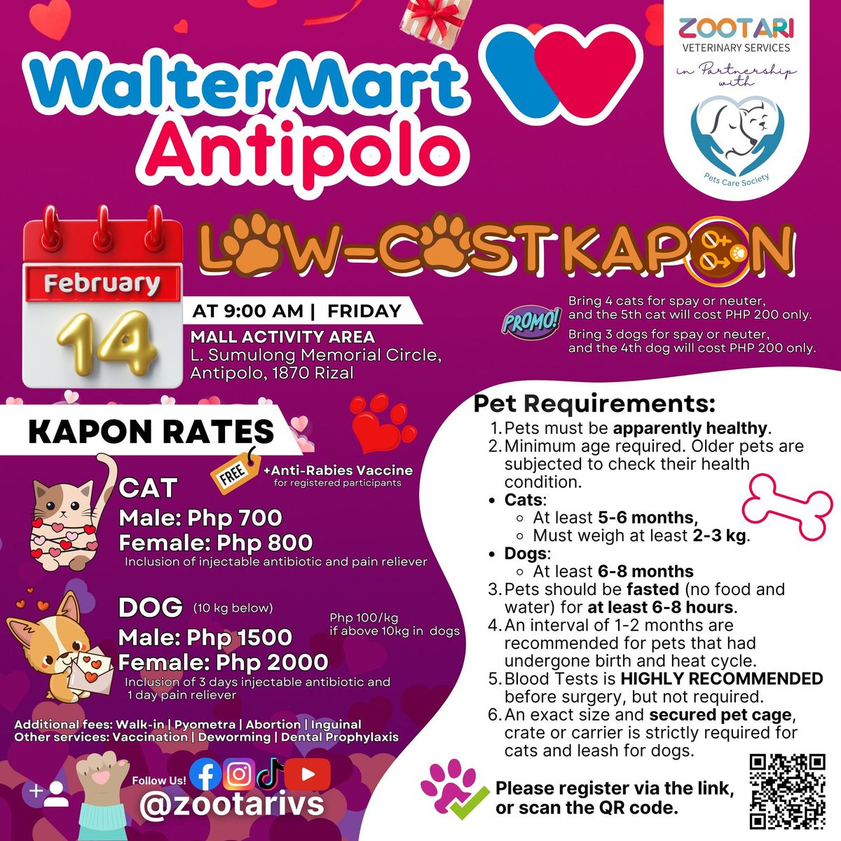 Low-Cost Kapon at WALTERMART ANTIPOLO, Rizal