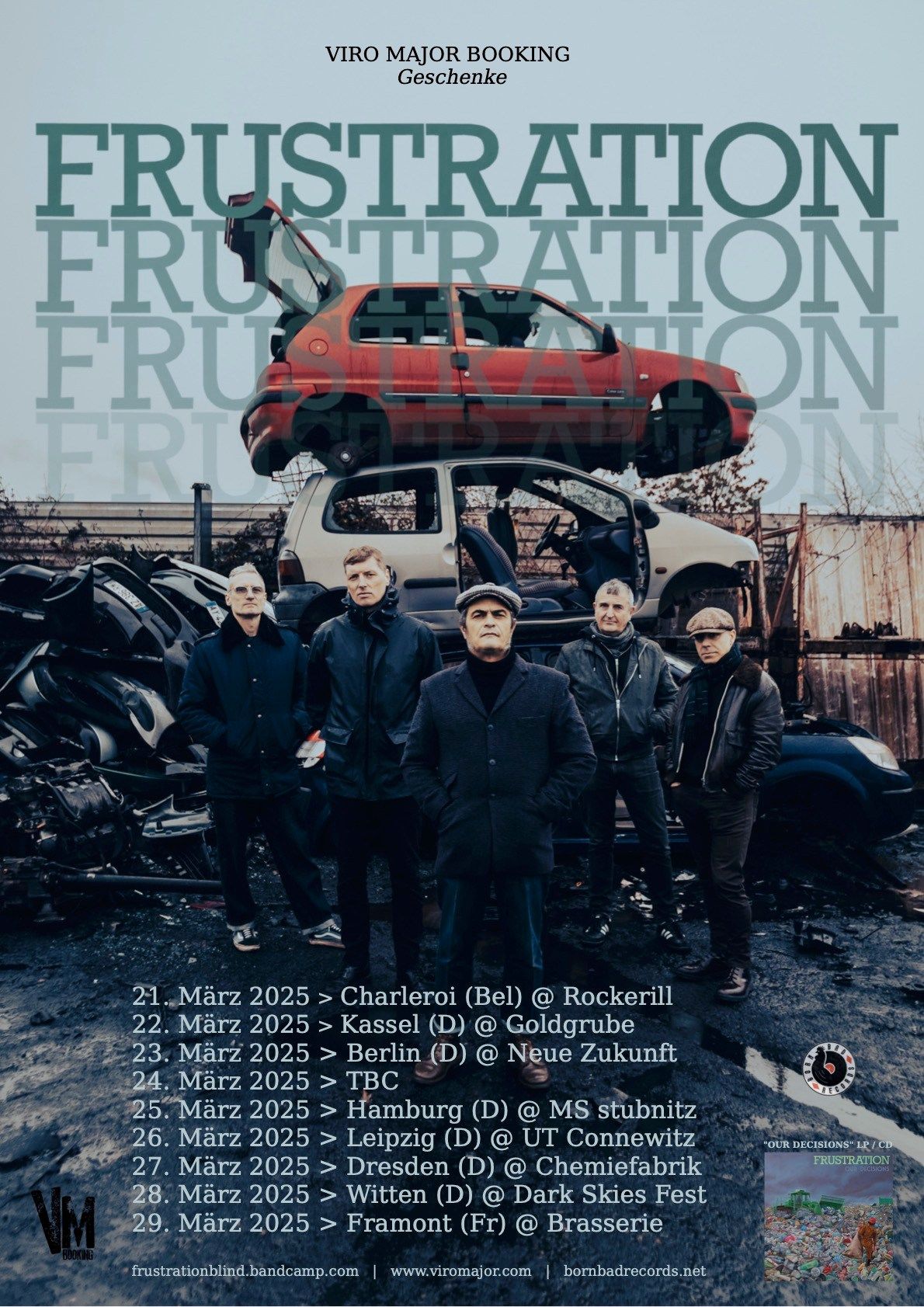 MILK ME presents: Frustration "Our Decisions" Tour at Neue Zukunft