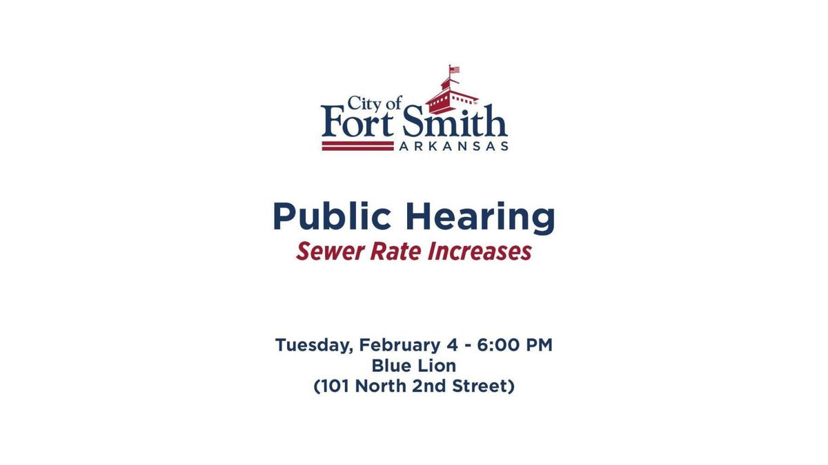 Public Hearing Sewer Rate Increases