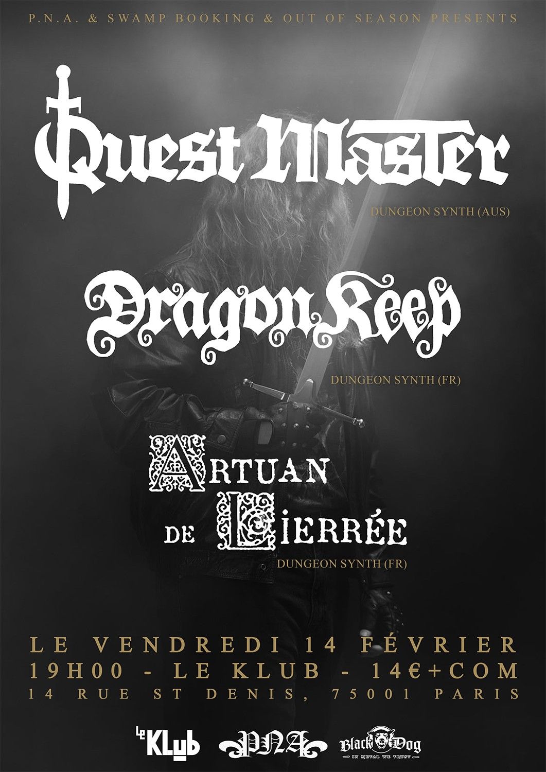 Quest Master x Dragonkeep x Artuan de Lierr\u00e9e @ Le Klub