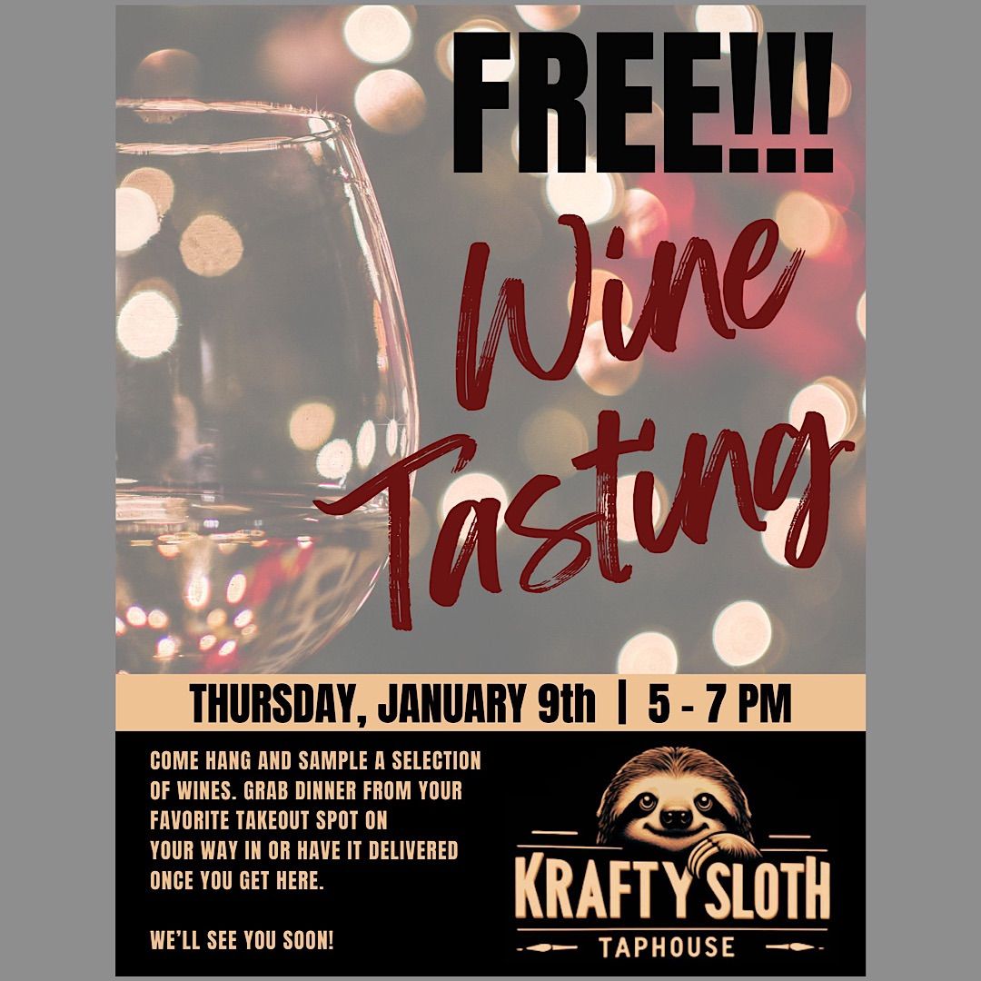 Free Wine Tasting 