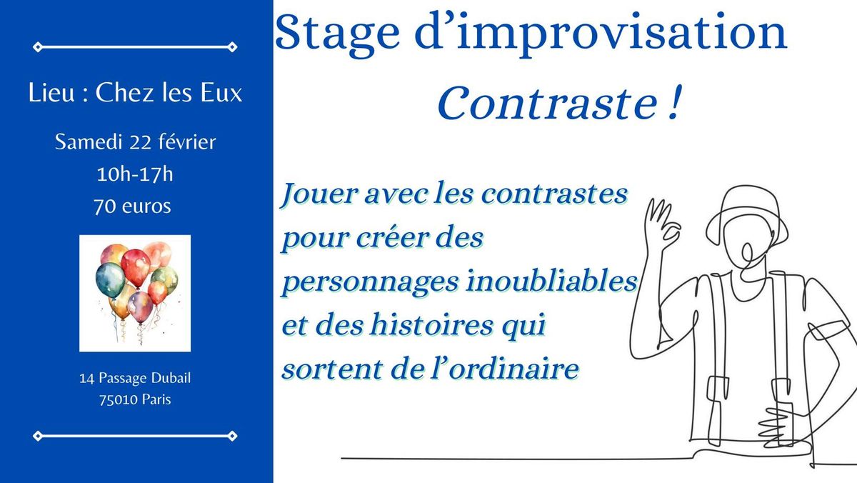 Stage d'improvisation - Contraste ! 