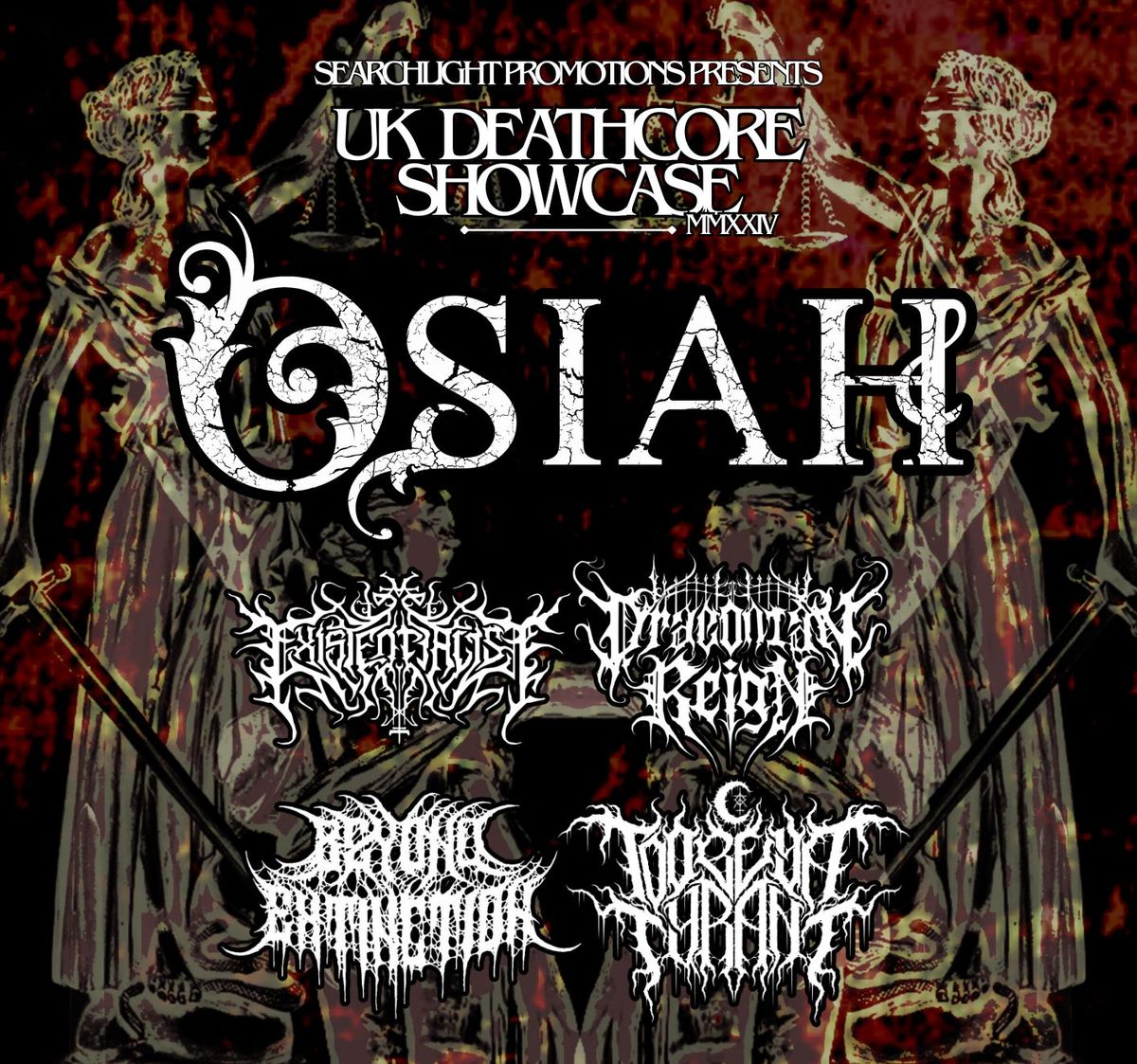 OSIAH, EXISTENTIALIST, DRACONIAN REIGN, BEYOND EXTINCTION, TO OBEY A TYRANT 