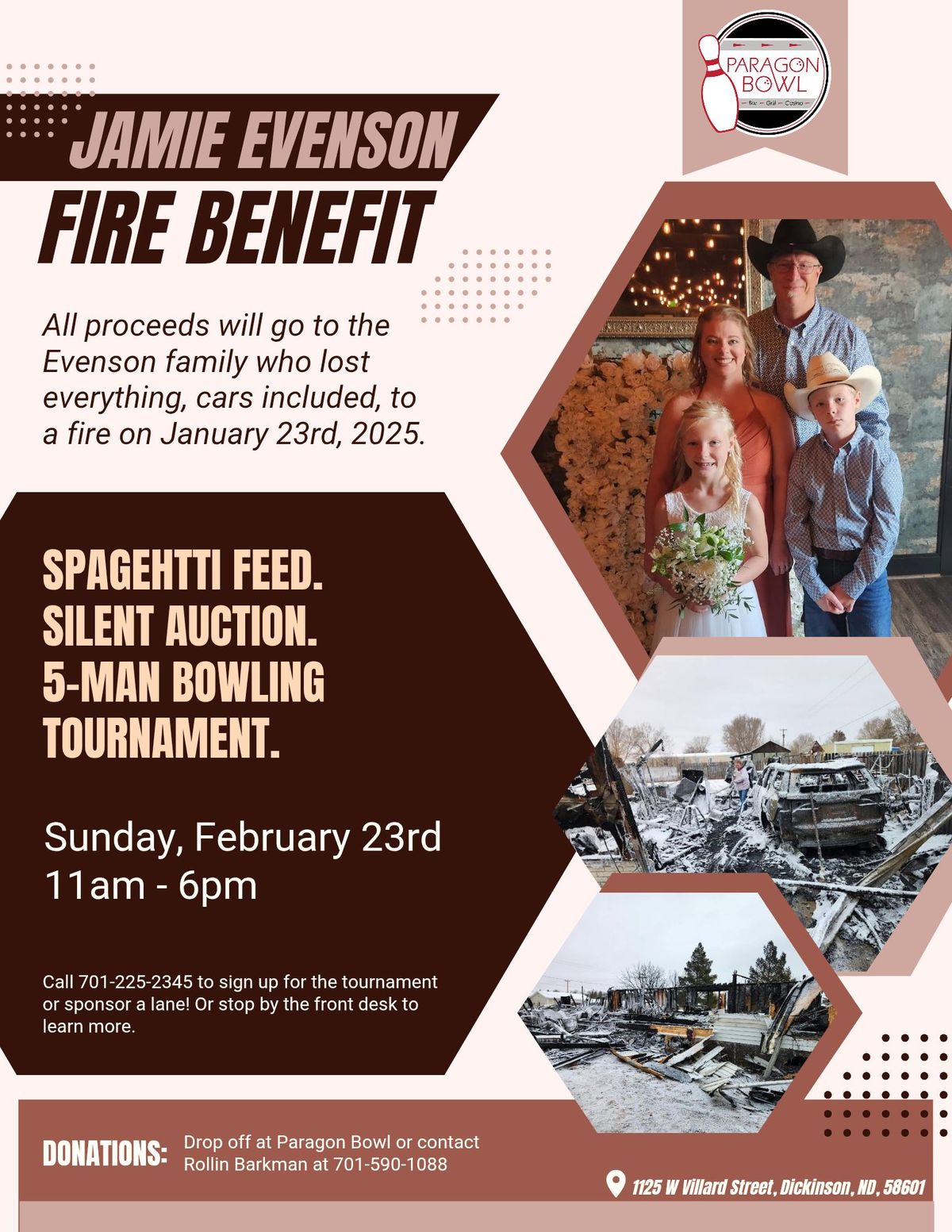 Jamie Evenson Fire Benefit