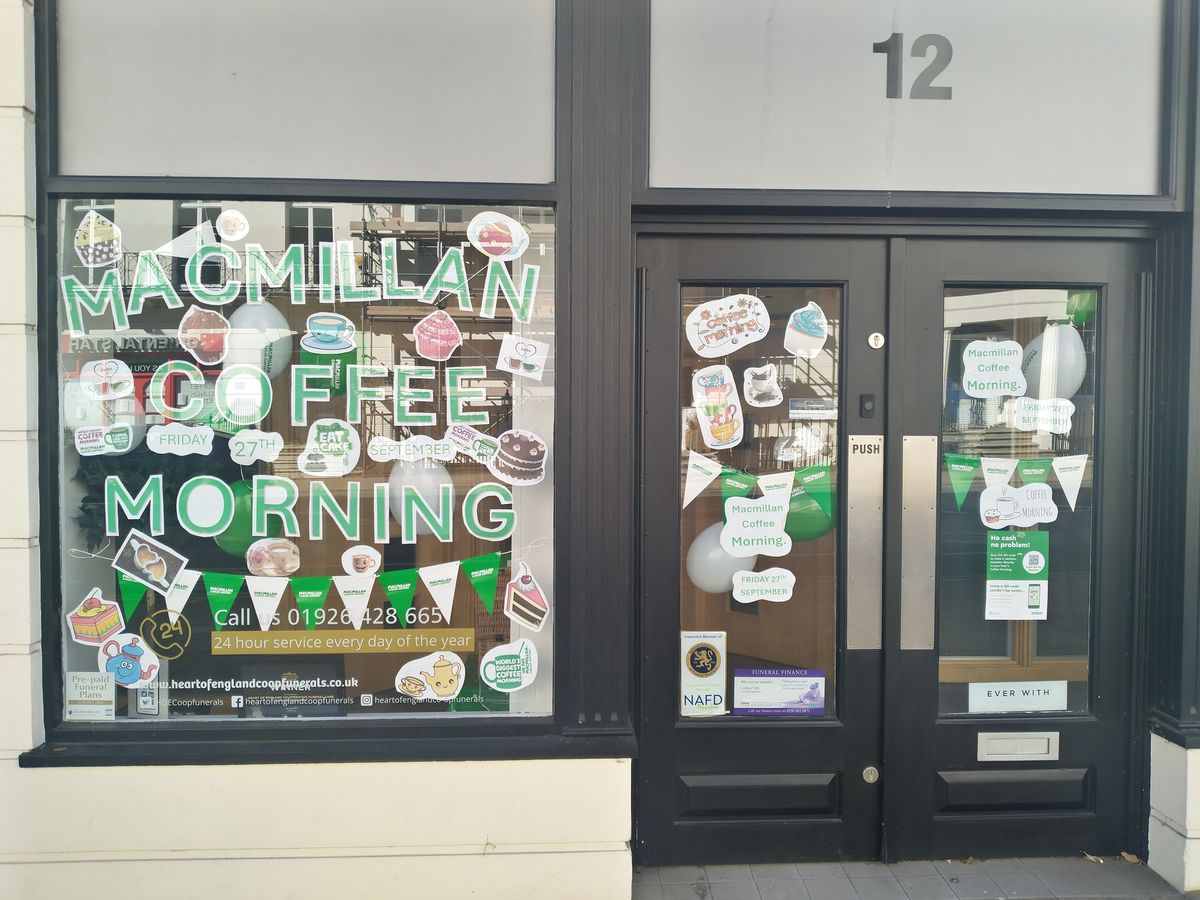 Macmillan Coffee Morning 2024