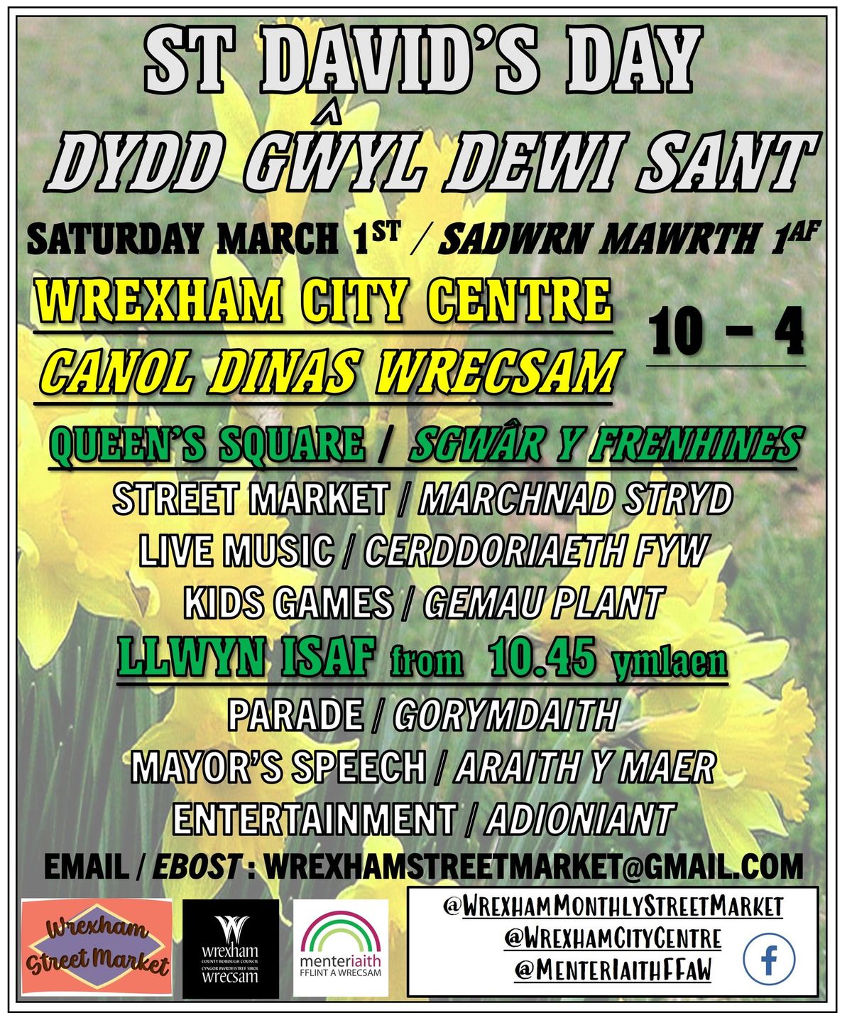 St. David's Day in Wrexham \/ Dydd Gwyl Dewi Wrecsam