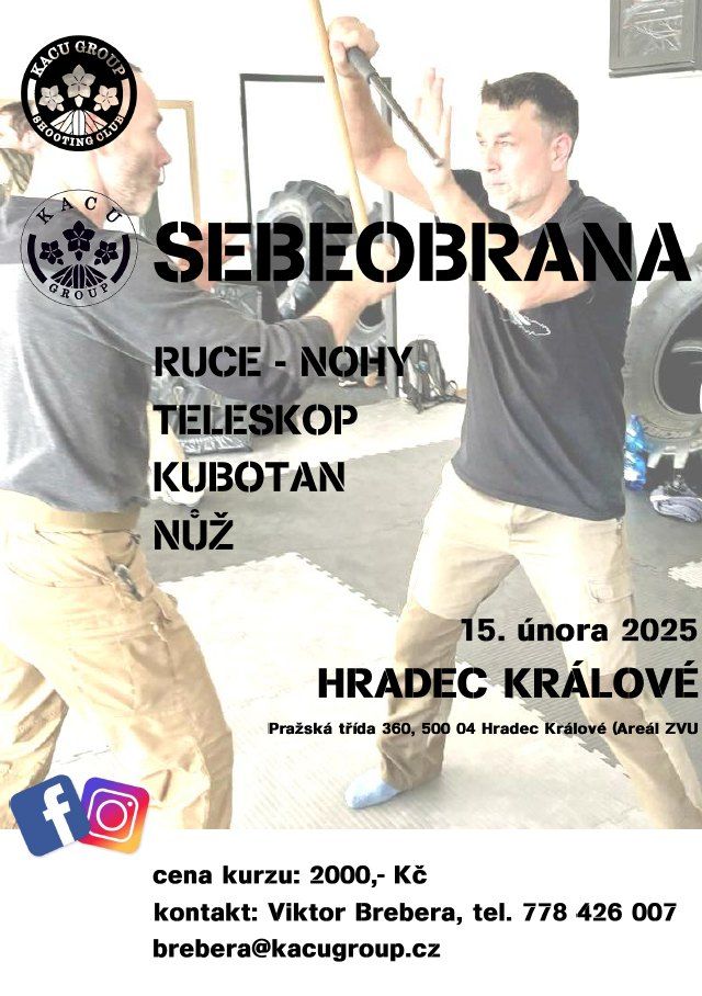 Sebeobrana - kubotan, teleskop, ruce,