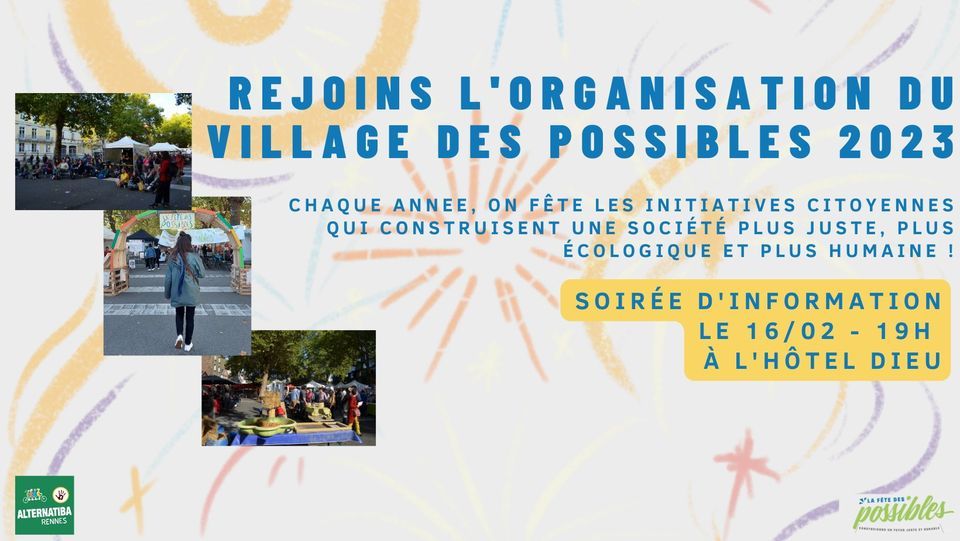 Rejoins l'organisation du village des possibles 2023