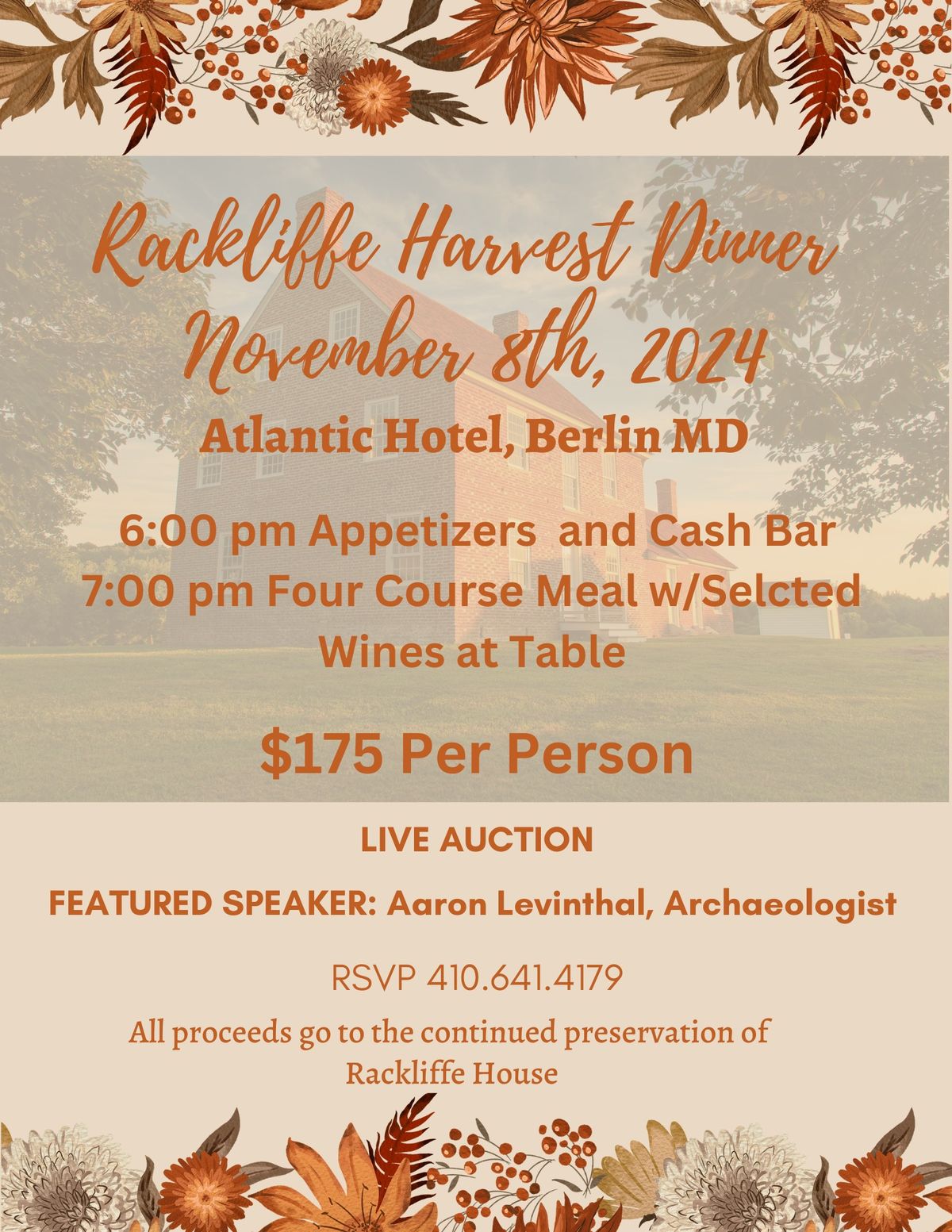 Rackliffe Harvest Dinner