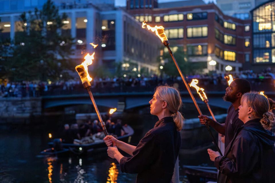 Waterfire Providence w\/ AIMC & Mass Professional Networking