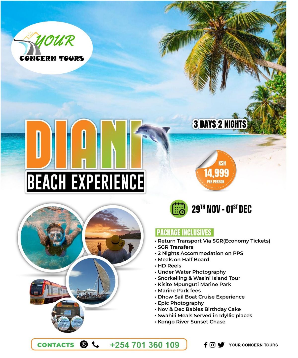 Affordable Diani Coast Getaway