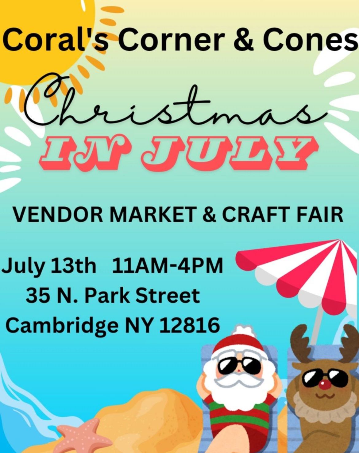 Christmas in July Vendor Market & Craft Fair!