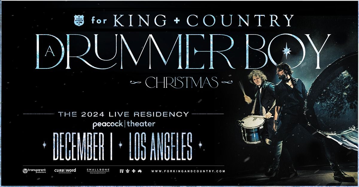 for KING + COUNTRY's A Drummer Boy Christmas: 2024 Live Residencies - Los Angeles, CA