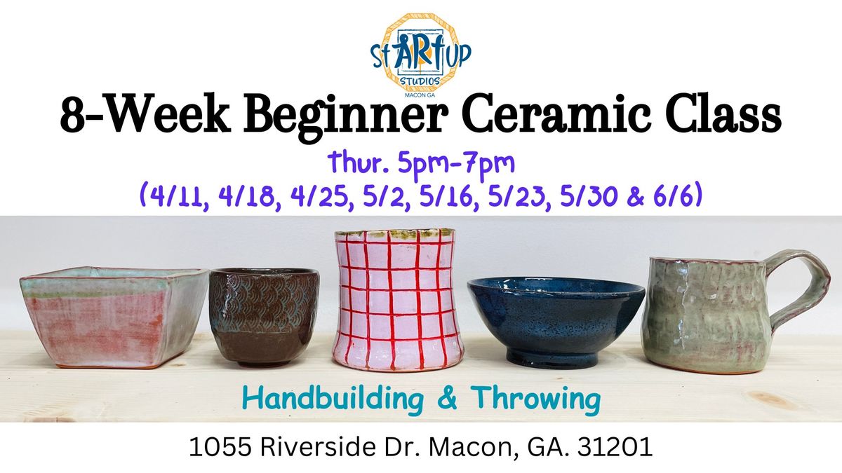 8-Week Beginner Ceramic Class (Thursday Evening)