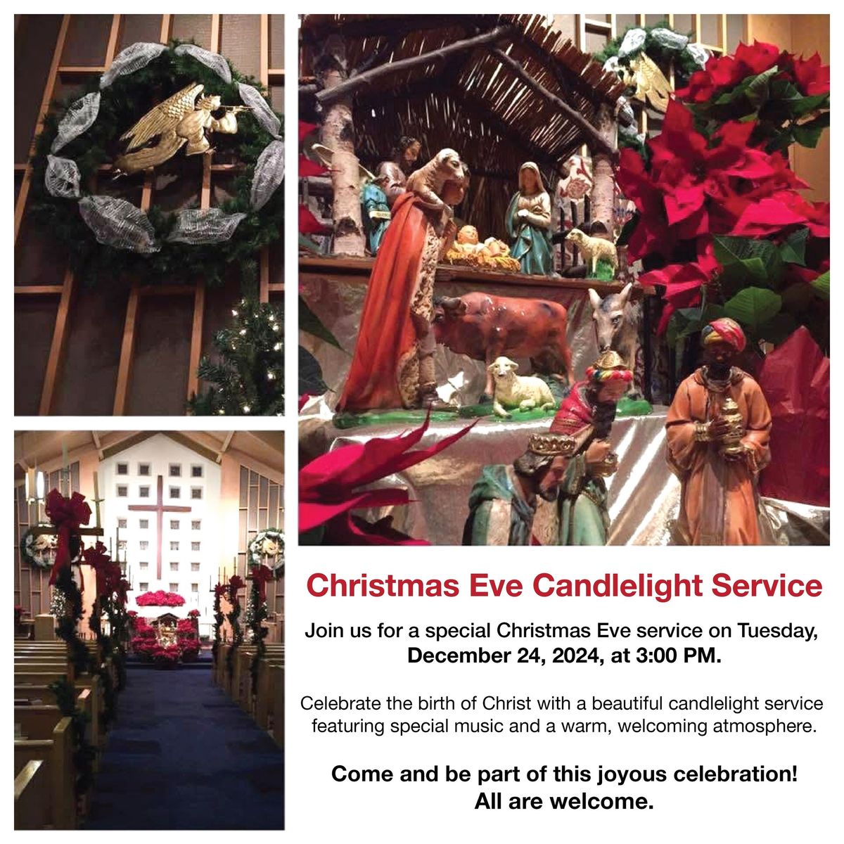 \ufffd Christmas Eve Candlelight Service \ufffd