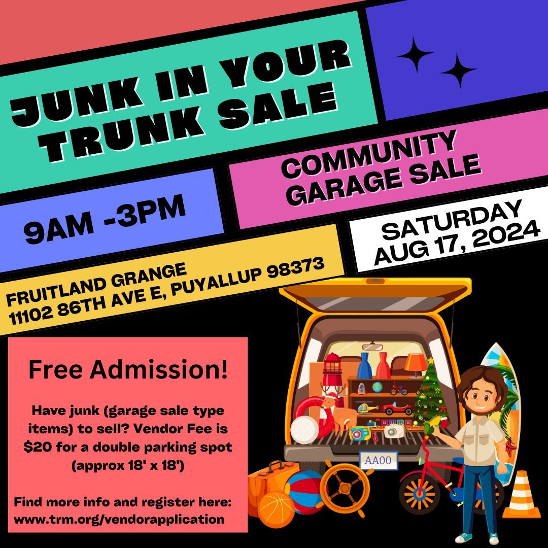 JUNK IN YOUR TRUNK COMMUNITY GARAGE SALE