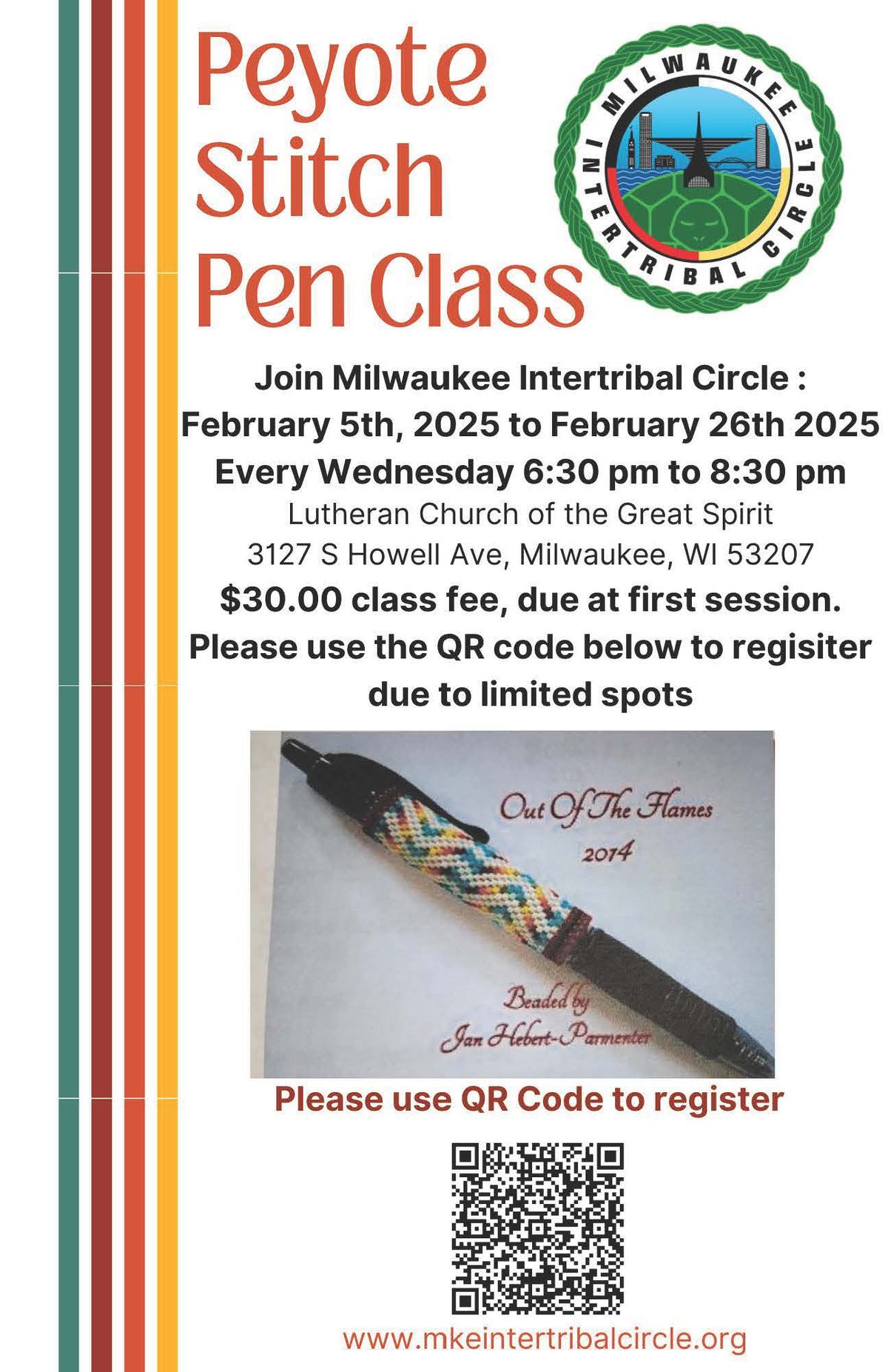 Announcing our upcoming craft class ~ Peyote Stitch Pens!!