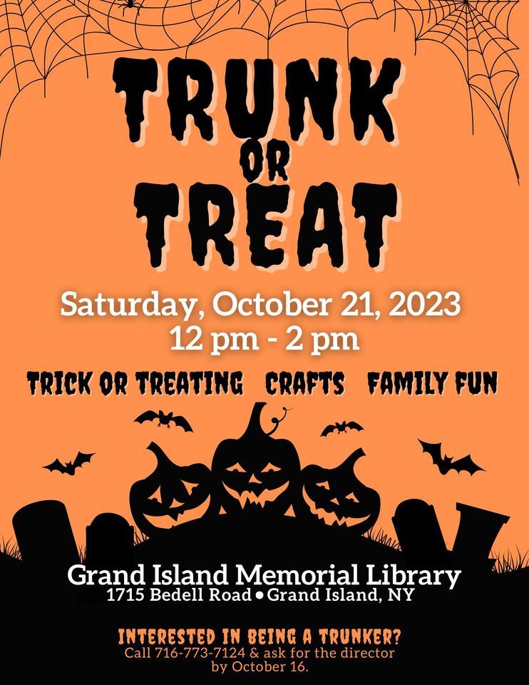 Trunk or Treat 2023, Grand Island Memorial Library, 21 October 2023