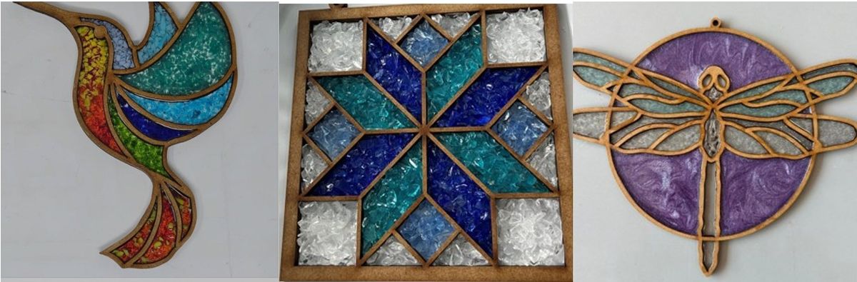 Faux Stained Glass Suncatchers