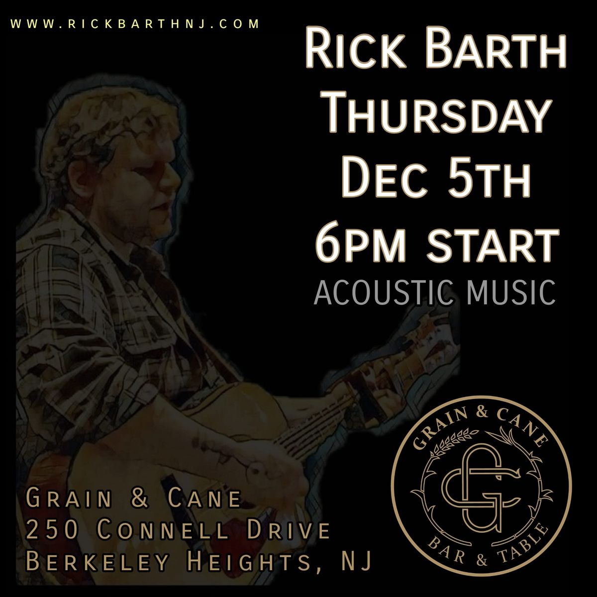 Rick Barth at Grain & Cane