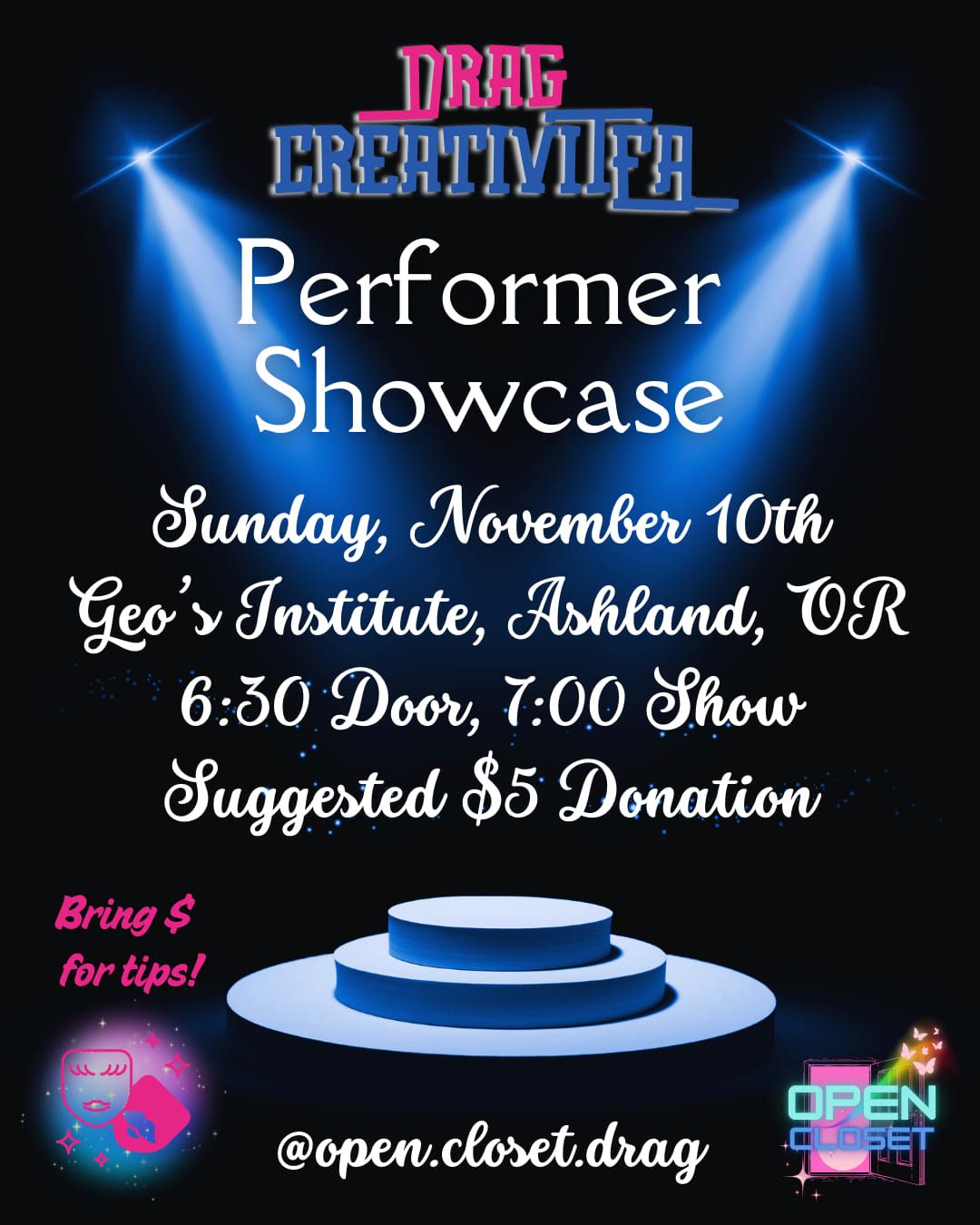 Drag CreativiTEA Performer Showcase