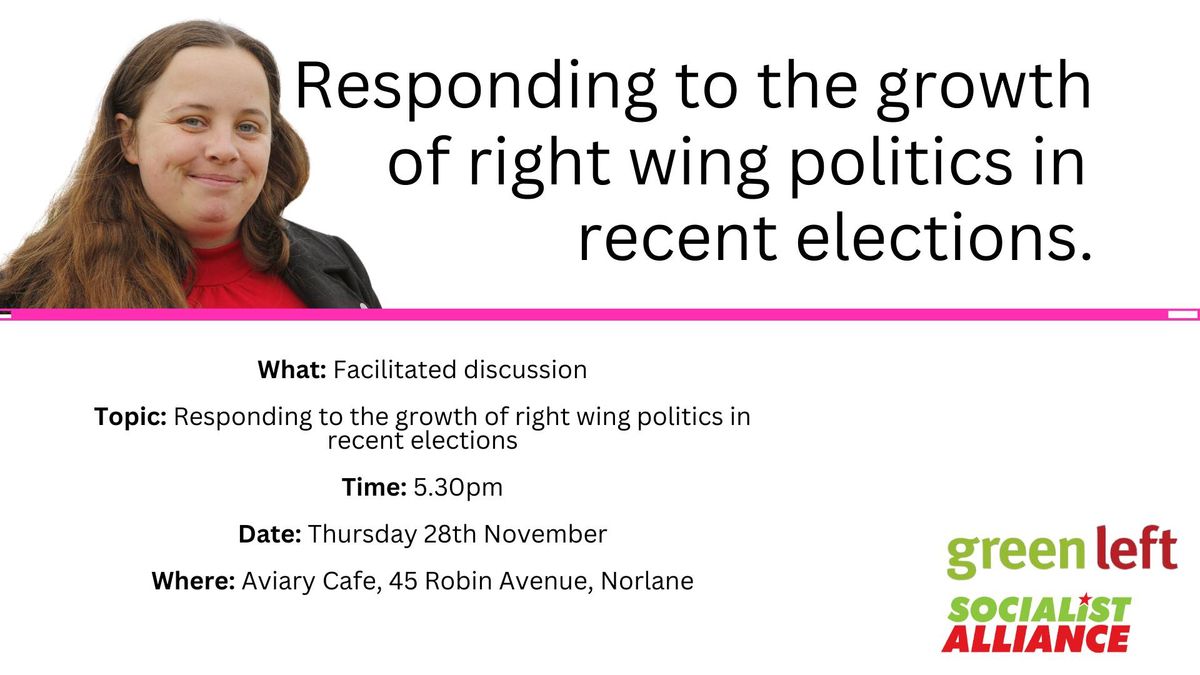 Responding to the growth of right wing politics in recent elections.