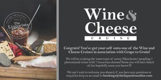 NEW! Wine & Cheese Tasting Cruise! 1pm (The Liquorists)