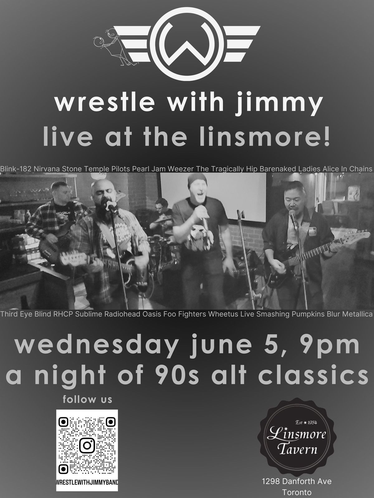 Wrestle with Jimmy Live at the Linsmore Tavern!