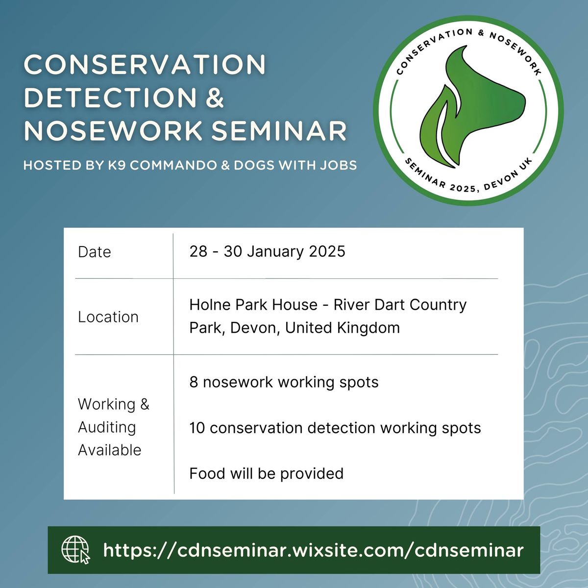 Conservation Detection & Nosework Seminar 2025