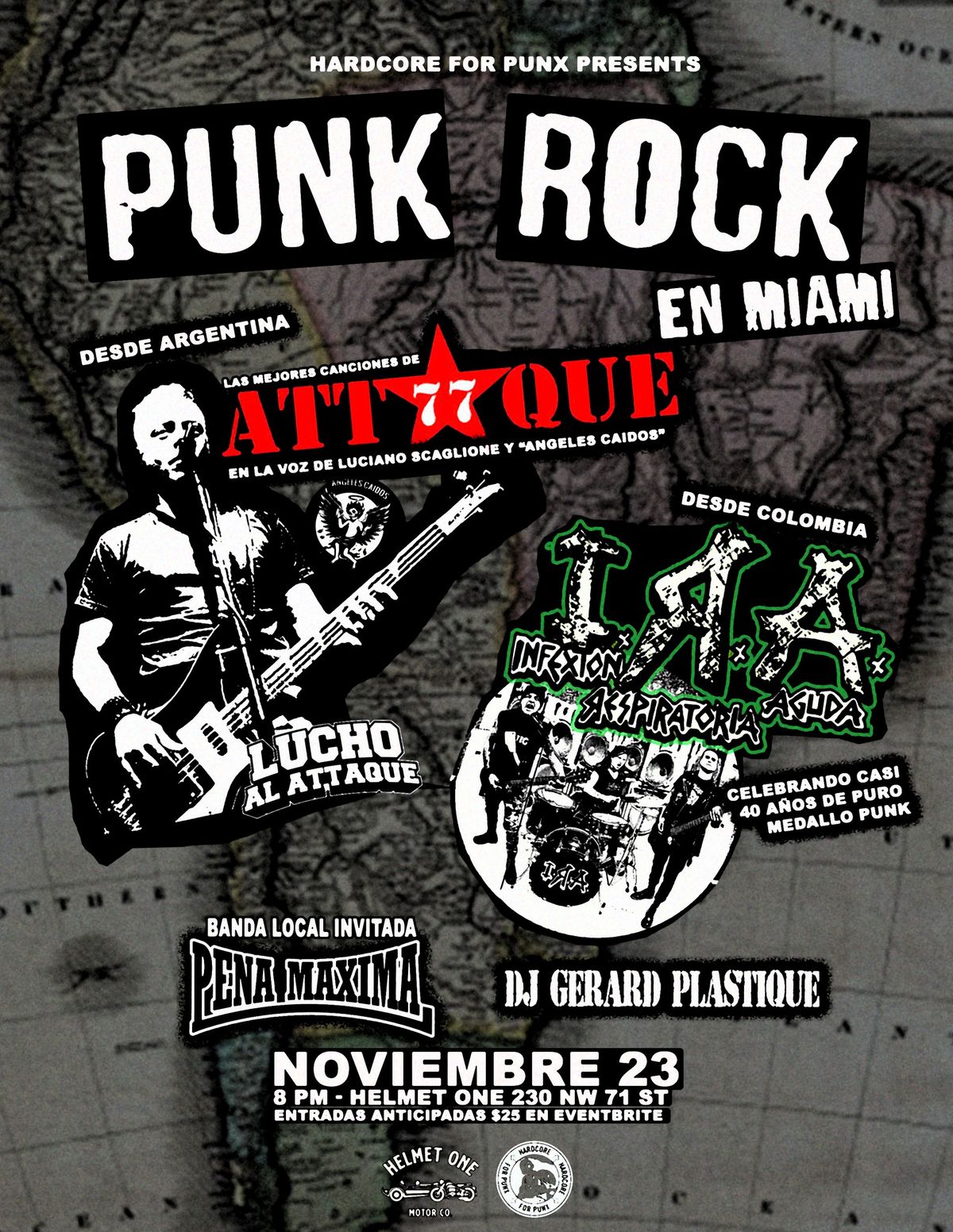 PUNK ROCK EN MIAMI: I.R.A. y LUCHO AL A77AQUE