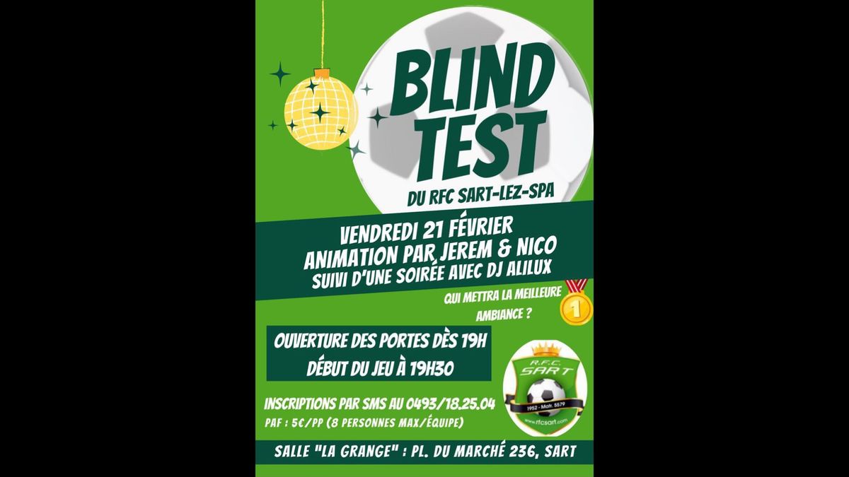 Blind-test du RFC Sart-Lez-Spa \ud83d\udc9a\u26bd\ufe0f