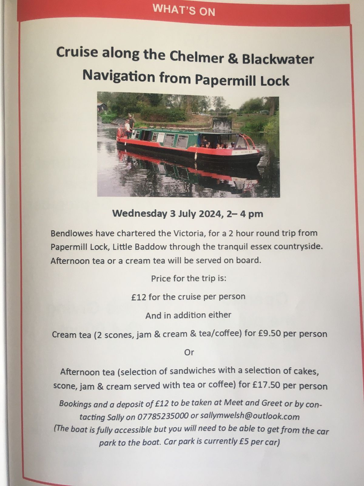 Papermill Lock cruise