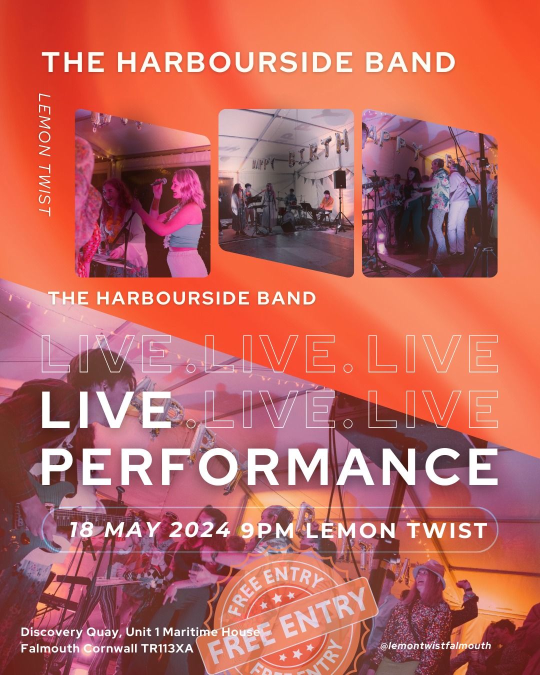 The Harbourside Band Live Performance @LemonTwist