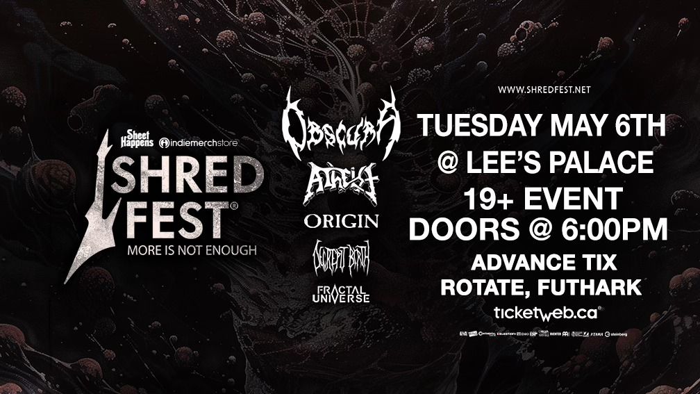 Obscura - Shred Fest 2025 -w\/Atheist, Origin, Decrepit Birth & Fractal Universe 