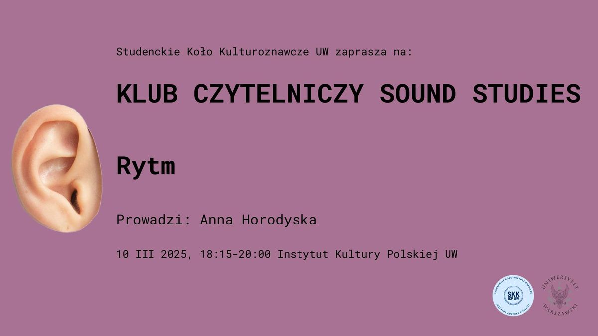 Rytm | Klub Czytelniczy Sound Studies 