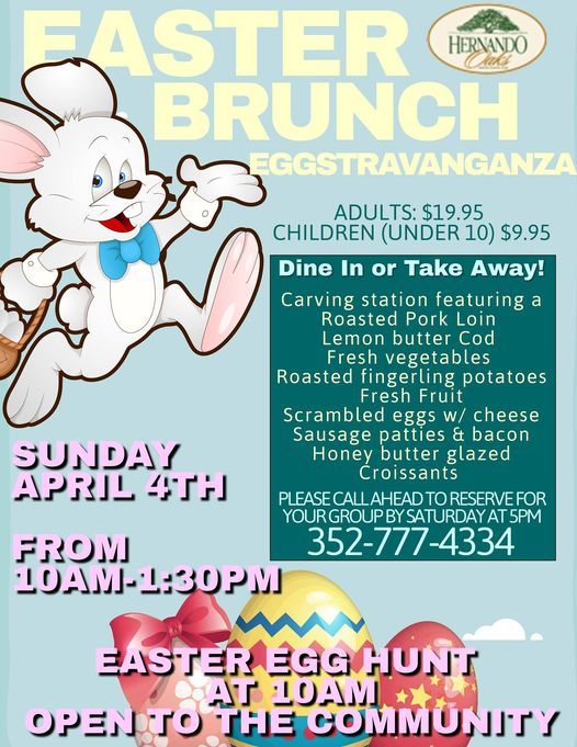 Easter Brunch, Hernando Oaks Golf Club, Brooksville, 4 April 2021