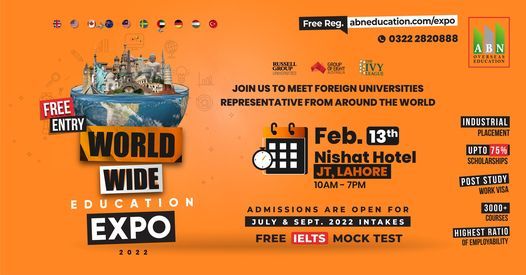 World Wide Education Expo - Nishat Hotel Johar Town Lahore