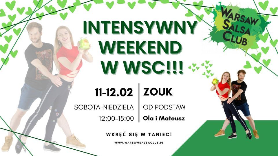 Walentynki z ZOUKiem od podstaw w Warsaw Salsa Club! 11-12.02