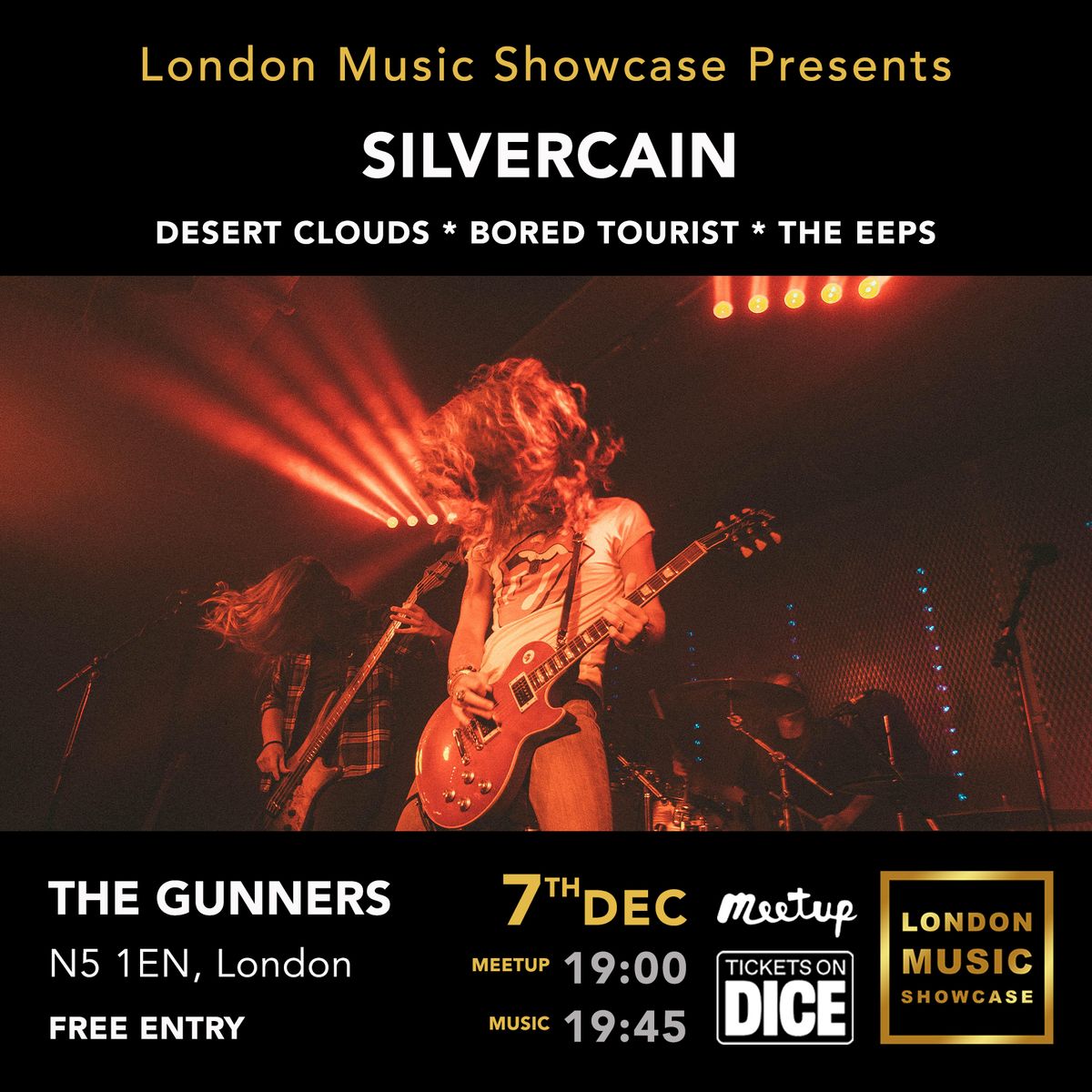 London Music Presents: Silvercain \/ Free Entry