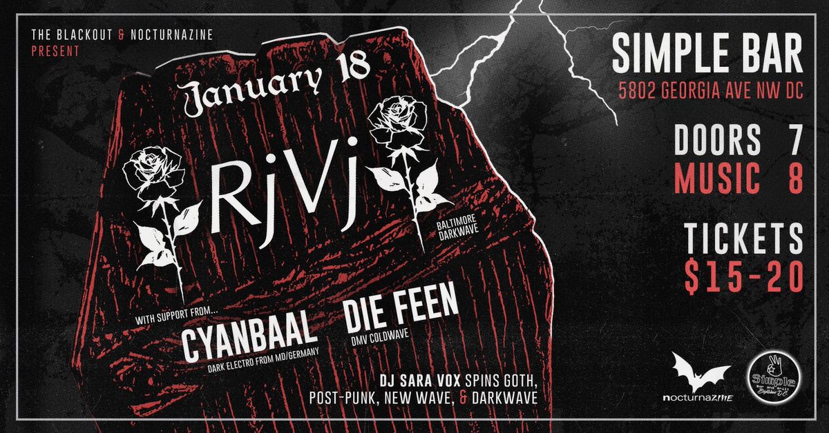 The Blackout and Nocturnazine present Die Feen, Cyanbaal and RjVj