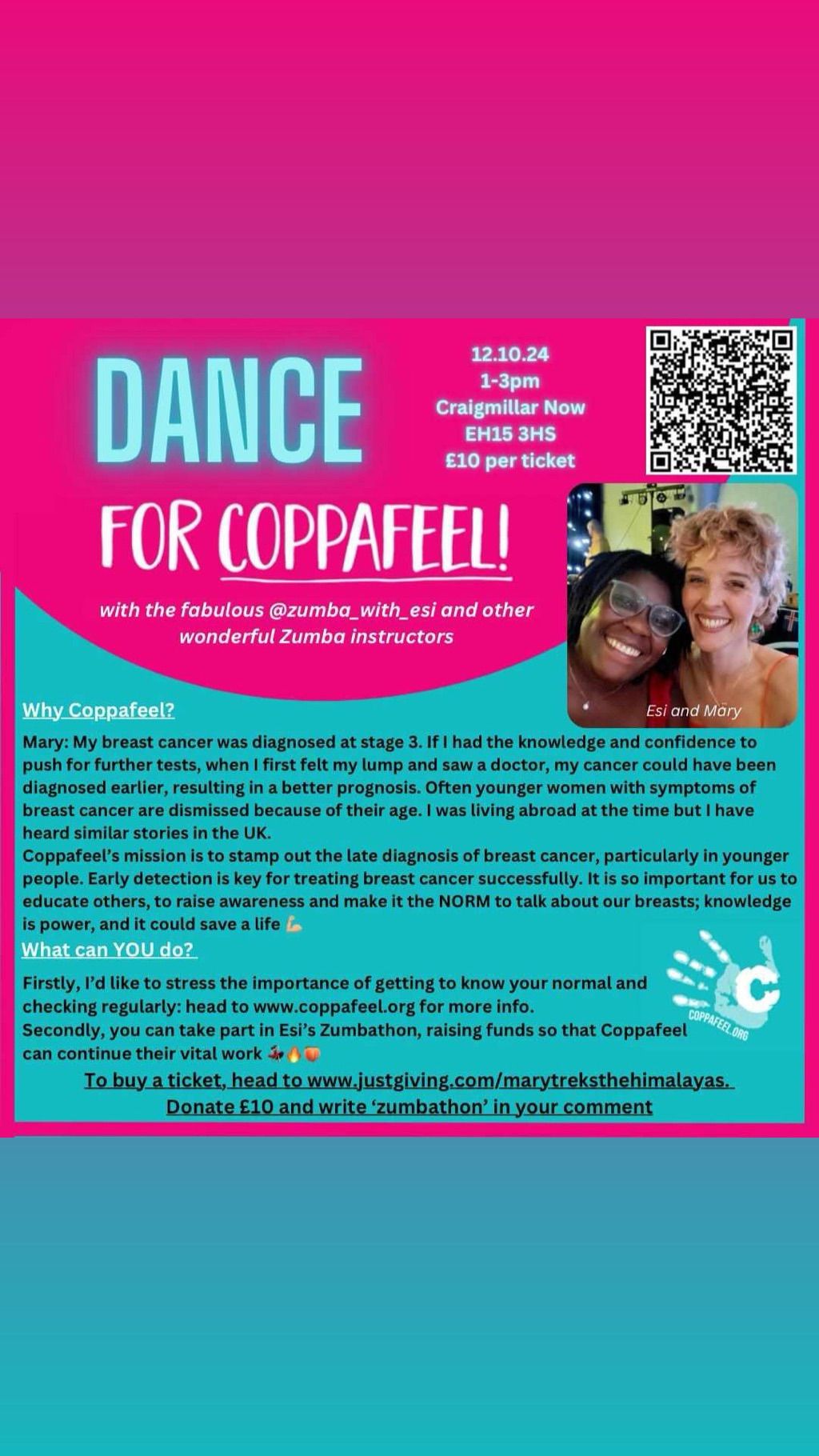 \ud83c\udf80Coppafeel Zumbathon!