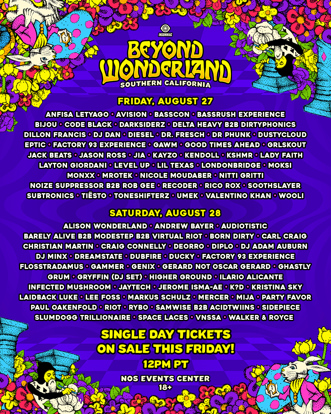 Beyond Wonderland - Friday at NOS Events Center