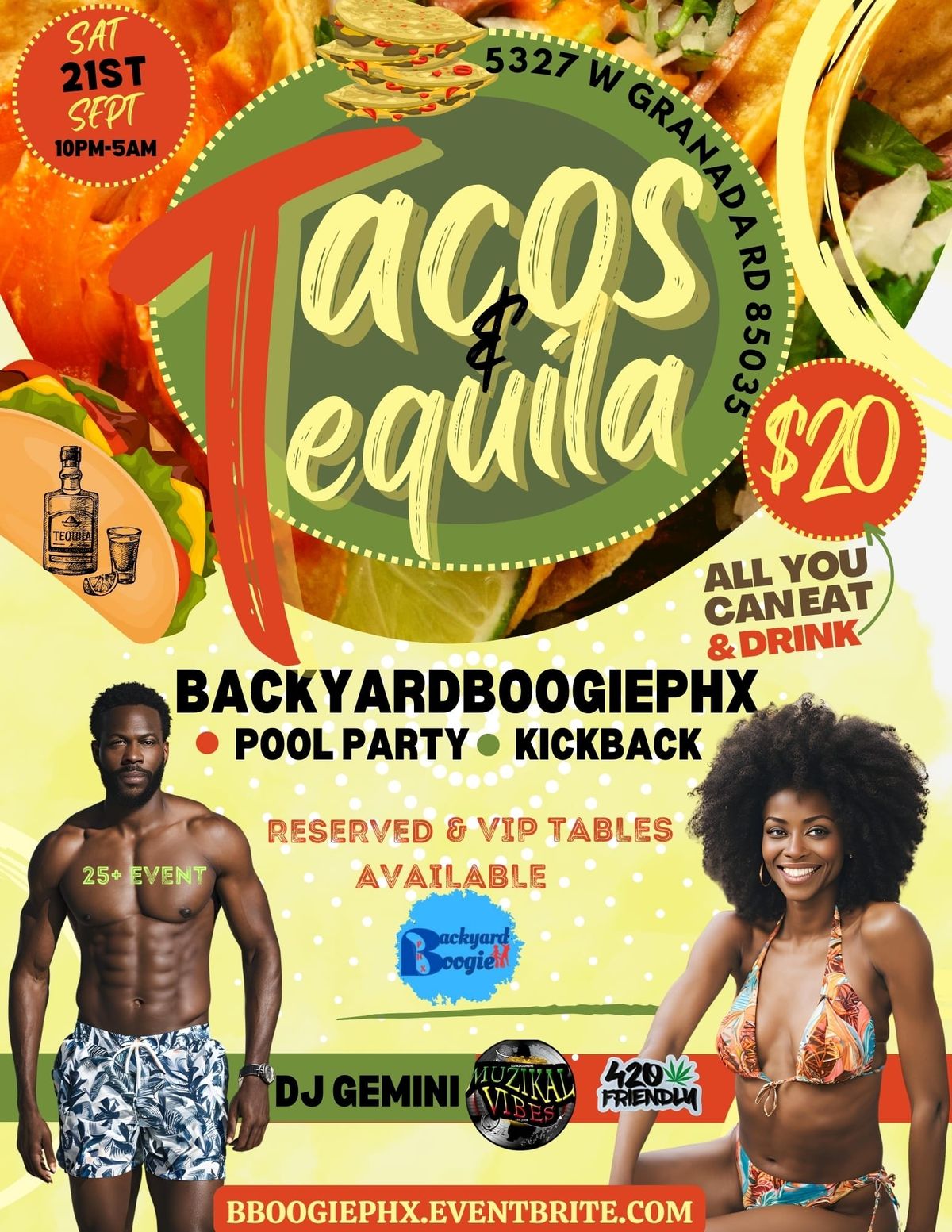 BackyardBoogiePhx Pool Party Kickback: Tacos & Tequila Edition 