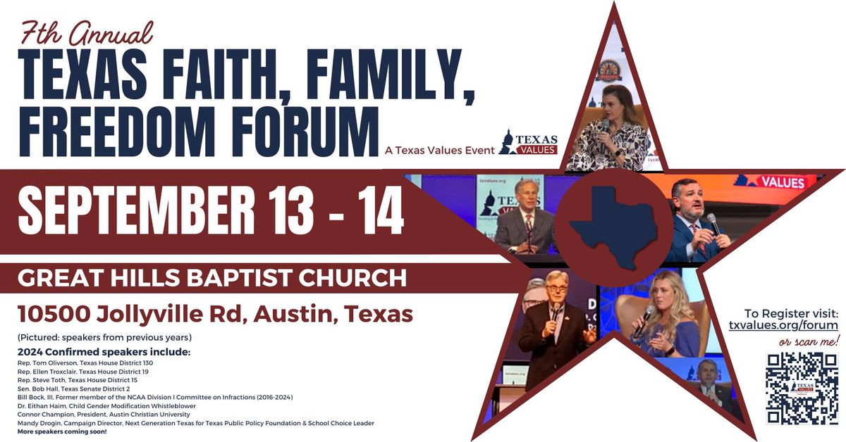 2024 Texas Faith, Family & Freedom Forum