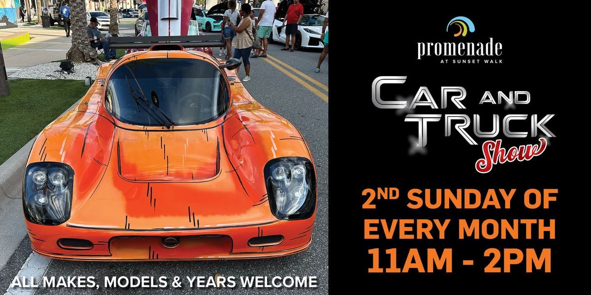 2nd Sunday CAR & TRUCK SHOW at Promenade at Sunset Walk